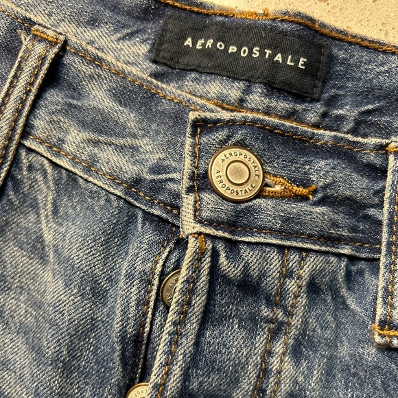 Aeropostale 90’a Super high Rise straight Distressed jeans, NWOT, size 10 - Picture 6 of 6